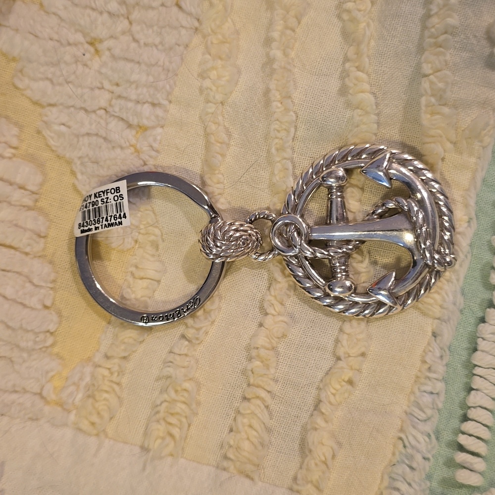 NWT Brighton Anchor Keychain with Pouch